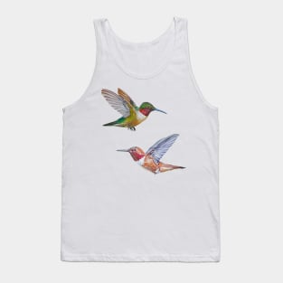 Hummingbirds set (Rufous & Ruby Throated) Tank Top